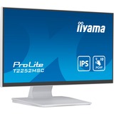 iiyama ProLite T2252MSC-W2, LED-Monitor 55 cm (21 Zoll), weiß, FHD, IPS, Touchscreen, HDMI