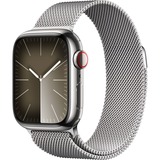 Apple Watch Series 9, Smartwatch silber/silber, Edelstahl, 41 mm  