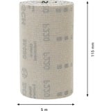 Bosch Professional Expert M480 Netzschleifrolle 115mm, K220, Schleifblatt 5 Meter Rolle, auch zum Handschleifen