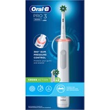Braun Oral-B Pro 3 3000 CrossAction, Elektrische Zahnbürste weiß