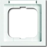 Busch-Jaeger Rahmen einfach mit senkrechter Beschriftung weiß, Retail