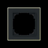 Busch-Jaeger Rahmen einsfach mit Dekorring gold, Retail