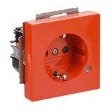 Busch-Jaeger Schutzkontakt Steckdosen Einsatz mit LED Kontrolllicht orange, Retail