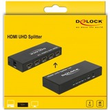 DeLOCK HDMI UHD Splitter 1 x HDMI in > 4 x HDMI out 4K, HDMI Splitter 