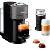 DeLonghi Nespresso Vertuo Next & Aeroccino ENV 120.GYAE, Kapselmaschine dunkelgrau/schwarz