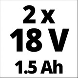 Einhell Akku-Bohrschrauber TC-CD 18-2 Li, 18Volt rot/schwarz, 2x Li-Ionen Akku 1,3Ah, im Koffer