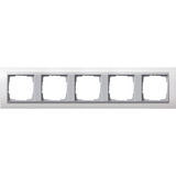 Gira Abdeckrahmen fünffach weiß (glänzend), Retail