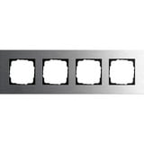 Gira Abdeckrahmen vierfach aus Edelstahl matt gebürstet, Abdeckung edelstahl, Retail
