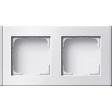 Gira Gehäuse zwei fach Aufputz weiß, Retail