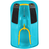 Jamara Snow Play - Bob Ralley 100 cm mit Lenkrad und Bremse, Schlitten blau