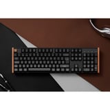 Keychron K10 HE, Gaming-Tastatur schwarz/holz, DE-Layout, Gateron Double-Rail Magnetic Nebula, Hot-Swap, Aluminiumrahmen, RGB