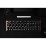 Keychron K10 HE, Gaming-Tastatur schwarz/holz, DE-Layout, Gateron Double-Rail Magnetic Nebula, Hot-Swap, Aluminiumrahmen, RGB