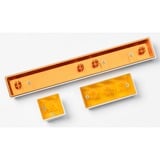 Keychron Spacebar Aluminum Alloy Artisan Keycap, Tastenkappe weiß/orange