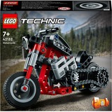LEGO 42132 Technic Chopper, Konstruktionsspielzeug 2-in-1 Bausatz Chopper und Abenteuer-Bike