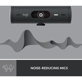 Logitech Brio 500, Webcam schwarz, Graphite