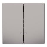 Merten Doppelwippe zweiteilige Wippe für Serien- und Doppeltaster-Einsatz grau, Retail