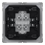 Merten Doppelwippe zweiteilige Wippe für Serien- und Doppeltaster-Einsatz grau, Retail