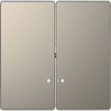 Merten Doppelwippe zweiteilige Wippe für Serien- und Doppeltaster-Einsatz grau, Retail