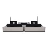 Merten Doppelwippe zweiteilige Wippe für Serien- und Doppeltaster-Einsatz grau, Retail