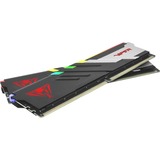 Patriot DIMM 32 GB DDR5-5600 (2x 16 GB) Dual-Kit, Arbeitsspeicher schwarz/weiß, PVVR532G560C36K, Viper Venom RGB, INTEL XMP