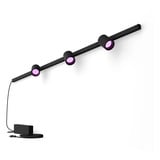 Philips HUE White & Color Ambiance Perifo Basis-Set Wandleuchte 3 Spots schwarz