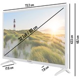 Telefunken XF32K550-W, LED-Fernseher 80 cm(32 Zoll), weiß, FullHD, Triple Tuner, HDR