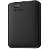 WD Elements Portable 6 TB, Externe Festplatte schwarz, Micro-USB-B 3.2 Gen 1 (5 Gbit/s)