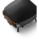 Witt Pizzaofen ETNA Rotante 16" Control Mat Black schwarz (matt), für Pizzen bis ca. Ø 40cm, rotierender Pizzastein