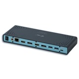 i-tec USB-C Dual Display Docking Station, Dockingstation schwarz, Power Delivery, USB-C, DisplayPort, HDMI, RJ-45
