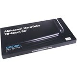 Alphacool HardTube 13mm OD 90° Messing 20/40cm Deep Black, Rohr schwarz