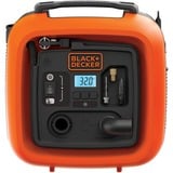 BLACK+DECKER Kompressor ASI400-XJ, 11bar, Luftpumpe orange/schwarz, 12 Volt Zigarettenzünder-Anschluss