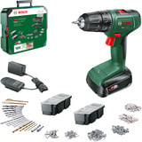 Bosch Heimwerken & Garten Akku-Bohrschrauber EasyDrill 18V-40 + SystemBox grün/schwarz, Li-Ionen Akku 1,5Ah, Koffer, POWER FOR ALL ALLIANCE