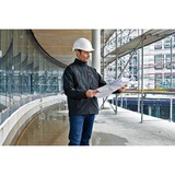Bosch Professional Heat+Jacket GHJ 12+18V Kit Größe XL, Arbeitskleidung schwarz, inkl. Ladeadapter GAA 12V-21, 1x 12-Volt-Akku