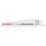 Bosch Säbelsägeblatt S 511 DF Flexible for Wood and Metal, 5 Stück Länge 100mm