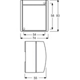 Busch-Jaeger Wechselschalter 2601/6 W-54 weiß, Retail