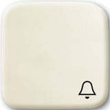 Busch-Jaeger Wippe weiß mit Symbol Klingel weiß, Retail