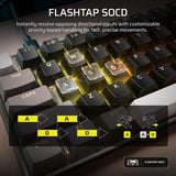 Corsair CLIPPER PRO MINI 60, Gaming-Tastatur schwarz, DE-Layout, Corsair MGX Hyperdrive