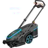 GARDENA Akku-Rasenmäher PowerMax Duo 46/36V P4A, Ready-To-Use-Set 1, 36Volt (2x18V) schwarz/grau, 2x Li-Ion Akku 4,0Ah, POWER FOR ALL ALLIANCE