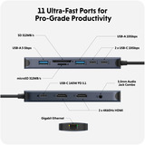  HyperDrive Next 11 Port USB-C Hub, Dockingstation dunkelblau, USB-C, HDMI, USB-A