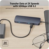  HyperDrive Next 11 Port USB-C Hub, Dockingstation dunkelblau, USB-C, HDMI, USB-A