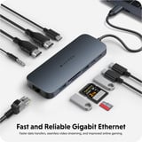  HyperDrive Next 11 Port USB-C Hub, Dockingstation dunkelblau, USB-C, HDMI, USB-A