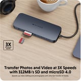  HyperDrive Next 11 Port USB-C Hub, Dockingstation dunkelblau, USB-C, HDMI, USB-A