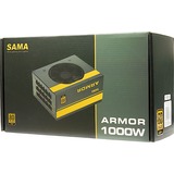 Inter-Tech SAMA FTX-1000-A ARMOR 1000W, PC-Netzteil schwarz, 4x PCIe, Kabel-Management, 1000 Watt