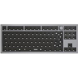 Keychron Q3 Barebone ISO Knob, Gaming-Tastatur grau, Hot-Swap, Aluminiumrahmen, RGB