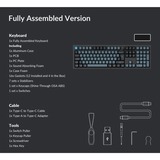 Keychron Q6 Pro, Gaming-Tastatur schwarz/blaugrau, DE-Layout, Keychron K Pro Banana, Hot-Swap, Aluminiumrahmen, RGB