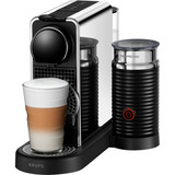 Krups Nespresso CitiZ & Milk Platinum XN630D, Kapselmaschine edelstahl