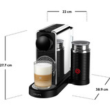 Krups Nespresso CitiZ & Milk Platinum XN630D, Kapselmaschine edelstahl