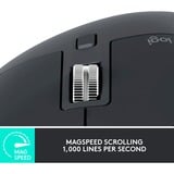 Logitech MX Master 3S, Maus graphit, 7 Tasten, Logi Bolt, Bluetooth, kompatibel mit PC/Mac/iPad/Android