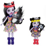 Mattel Enchantimals Sage Skunk Puppe und kleine Schwester