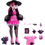 Mattel Monster High Draculaura Modepuppe mit Haustier Count Fabulous und Accessoires 
